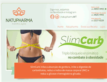 Tablet Screenshot of natupharma.com.br